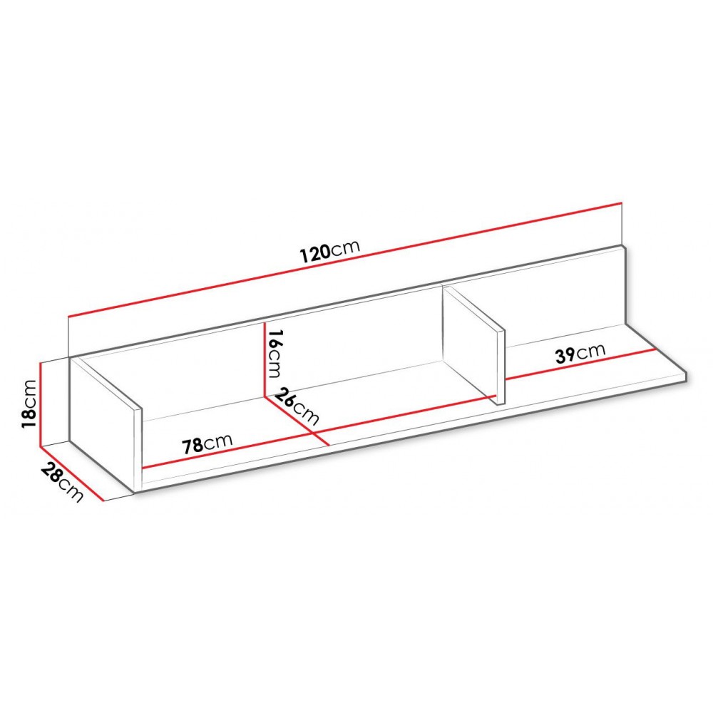 Κρεμαστό ράφι Imola