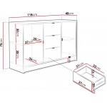 Συρταριέρα Tireno 2D3SZ-Leuko