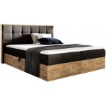 Επενδυμένο κρεβάτι Wood 1-200 x 200-Mauro 204x208x103