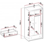 Ντουλάπα Fargo 2D1S Δίφυλλη