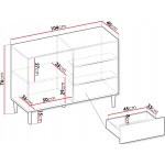 Μπουφές Nakomo 1D3SZ-Leuko