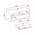 Έπιπλο τηλεόρασης Fargo 1D1S