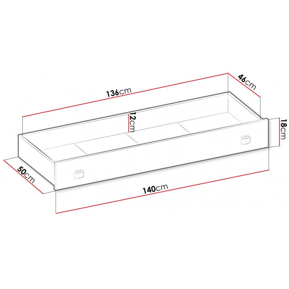 Συρτάρι κρεβατιού Fargo