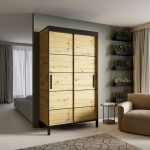 Ντουλάπα Curt συρόμενη-Artisan-Mauro 120x60x221
