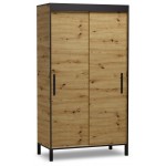 Ντουλάπα Rusell συρόμενη-Artisan-Mauro 120x60x221