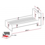 Κρεβάτι Fargo 90