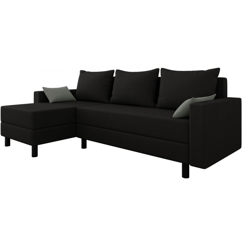 Γωνιακός καναπές Brick-Mauro