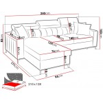 Γωνιακός καναπές Baltico I Mini-Δεξιά-Kafe