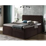Επενδυμένο κρεβάτι Chesterfield-Kafe-180 x 200 184x211x123