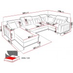 Γωνιακός καναπές Baltico V Maxi-Δεξιά-Kafe