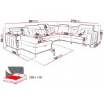 Γωνιακός καναπές Baltico VII-Δεξιά-Gkri