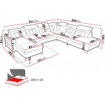 Γωνιακός καναπές Baltico IX-Αριστερή-Roz