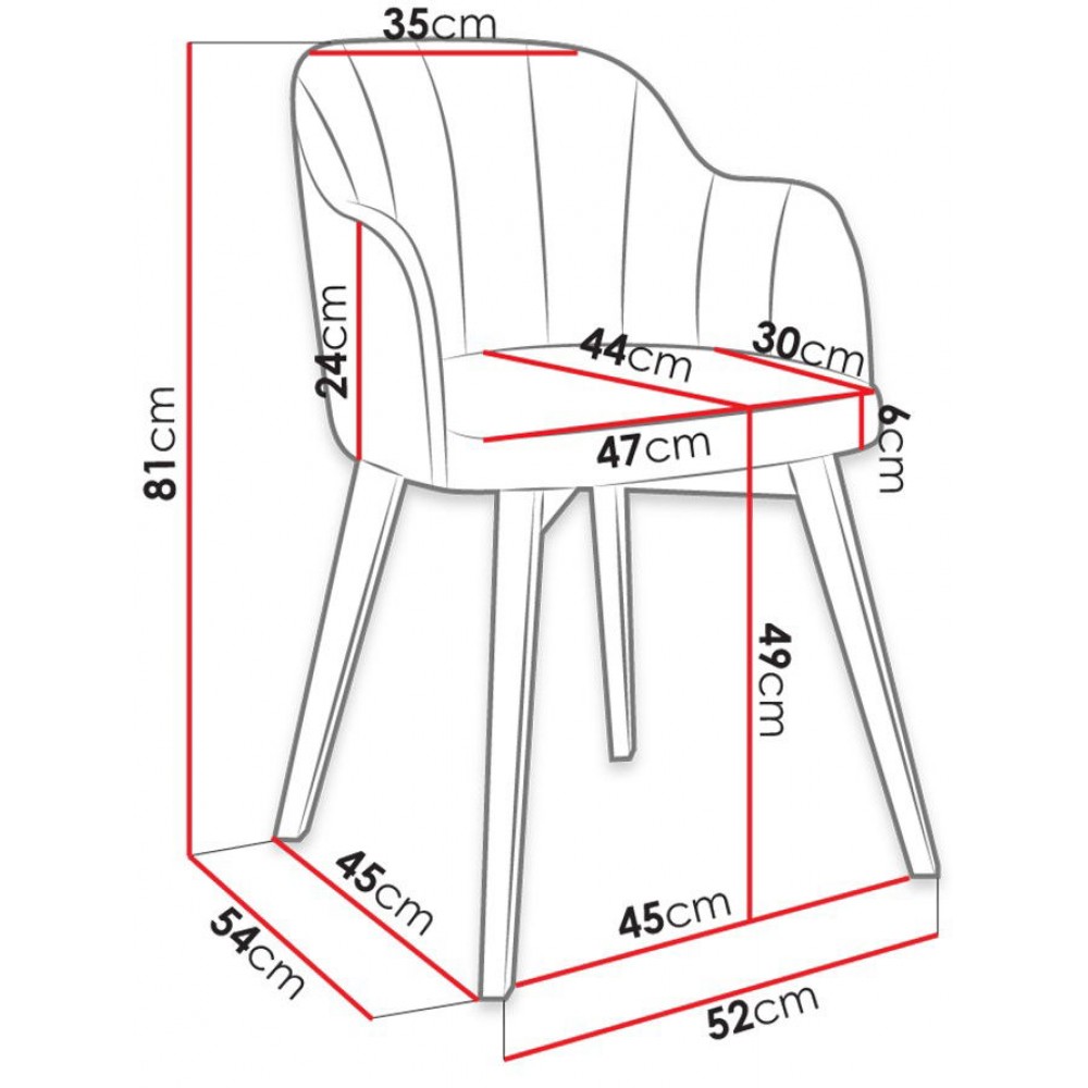 Καρέκλα Bene S105-Mporntw