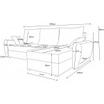 Γωνιακός καναπές Figar-Mpez-kafe