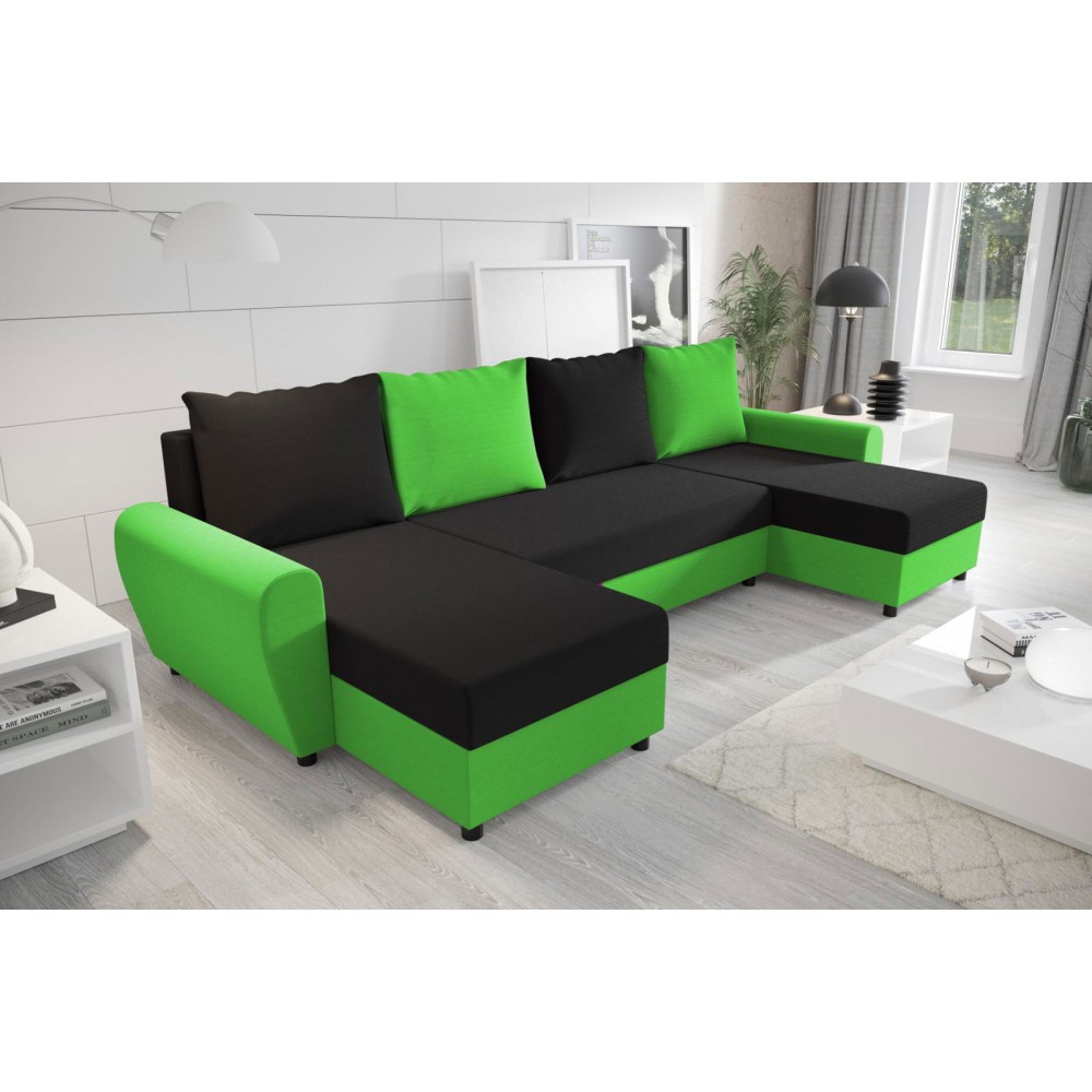 Γωνιακός καναπές Figar U-Mauro-Prasino