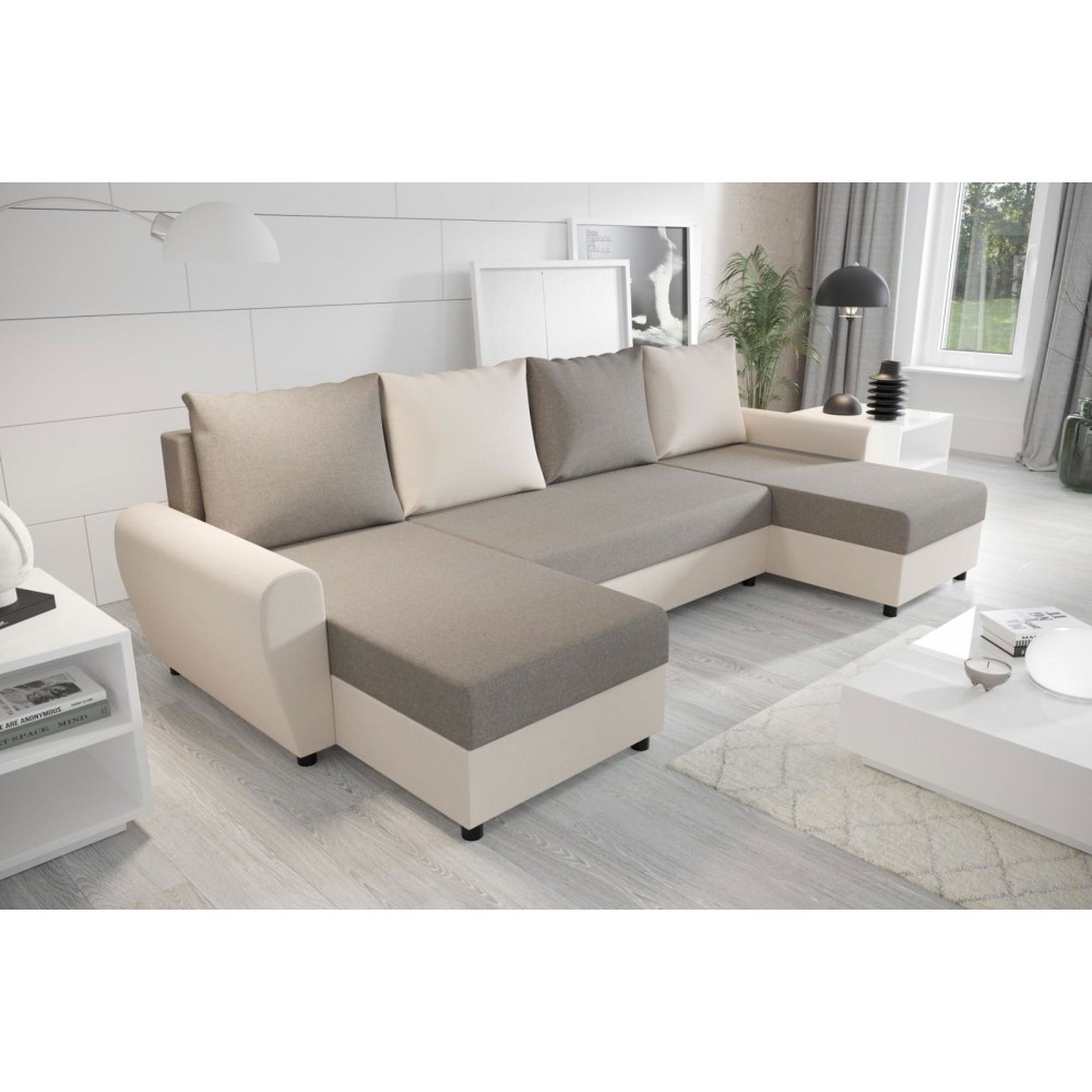 Γωνιακός καναπές Figar U-Gkri-Mpez