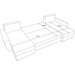 Γωνιακός καναπές Figar U-Gkri-Mpez
