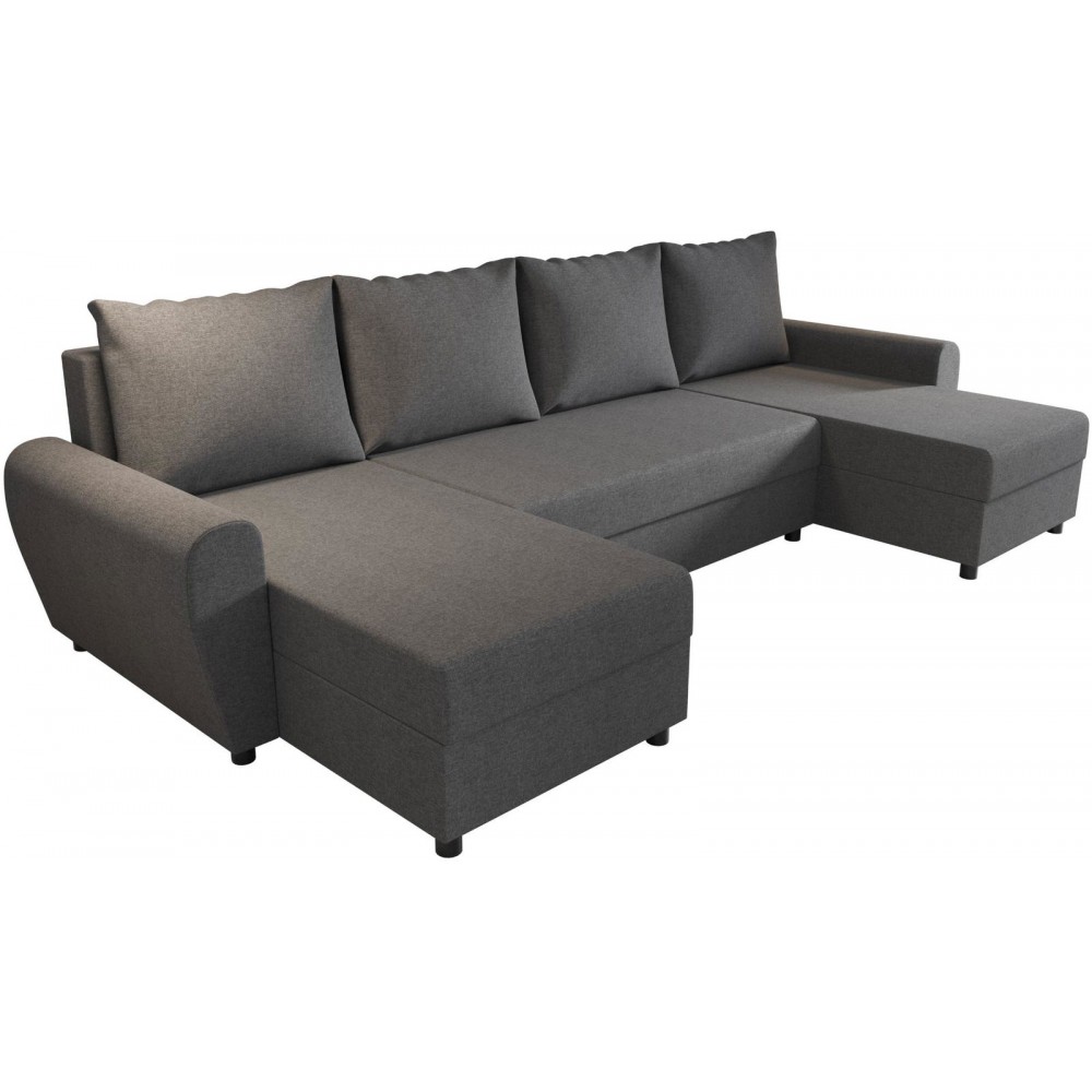 Γωνιακός καναπές Figar U-Gkri Skouro