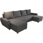 Γωνιακός καναπές Figar U-Gkri Skouro