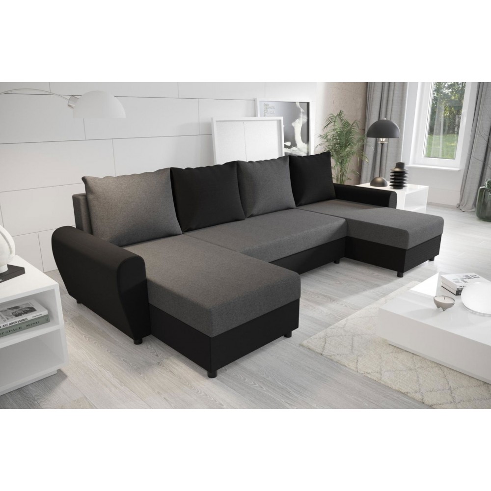 Γωνιακός καναπές Figar U-Gkri-Mauro