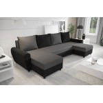 Γωνιακός καναπές Figar U-Gkri-Mauro