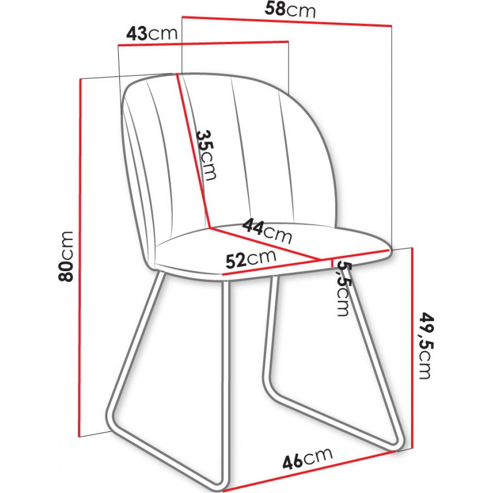 Καρέκλα SM100-Mple Skouro
