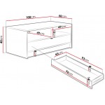 Τραπεζάκι σαλονιού Tireno 100x50x40