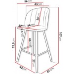 Σκαμπό μπαρ SH2-Mple Skouro