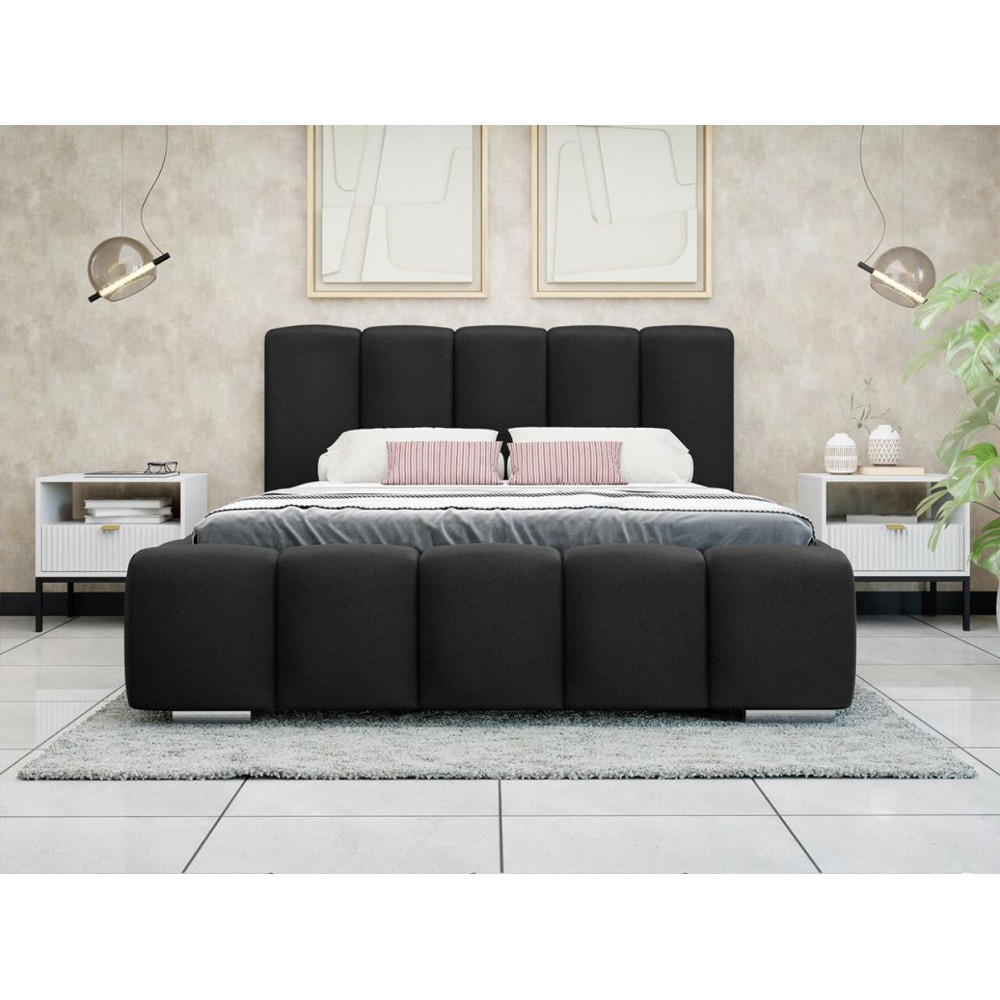 Επενδυμένο κρεβάτι Wizko-Mauro-140 x 200