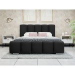 Επενδυμένο κρεβάτι Wizko-Mauro-140 x 200