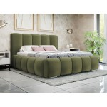 Επενδυμένο κρεβάτι Wizko-Prasino-160 x 200