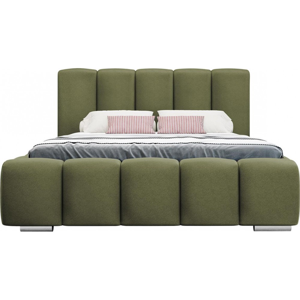 Επενδυμένο κρεβάτι Wizko-Prasino-180 x 200