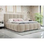 Επενδυμένο κρεβάτι Wizko-Ekrou-180 x 200