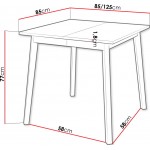Επεκτεινόμενο τραπέζι Ariel S-Marmaro-Gkri