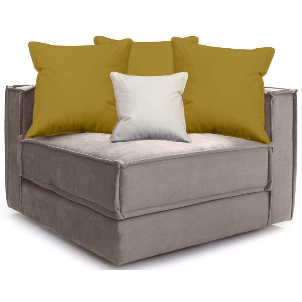 Γωνιακό τμήμα modular καναπέ Bella-Mpez Anoixto