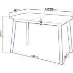 Επεκτεινόμενο τραπέζι Deimos S-Leuko