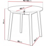 Επεκτεινόμενο τραπέζι Dione S-Marmaro-Gkri