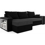 Γωνιακός καναπές Kern-Gkri skouro - Mavro