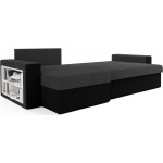 Γωνιακός καναπές Kern-Gkri skouro - Mavro