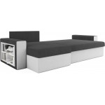 Γωνιακός καναπές Kern-Gkri skouro - Leuko