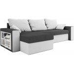 Γωνιακός καναπές Kern-Gkri skouro - Leuko