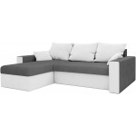 Γωνιακός καναπές Kern-Gkri skouro - Leuko