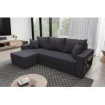 Γωνιακός καναπές Kern-Gkri Skouro