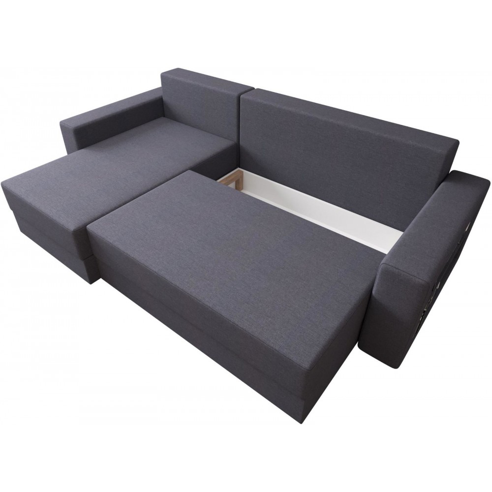 Γωνιακός καναπές Kern-Gkri Skouro