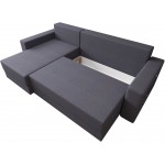 Γωνιακός καναπές Kern-Gkri Skouro