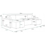 Γωνιακός καναπές Sengo-Somon