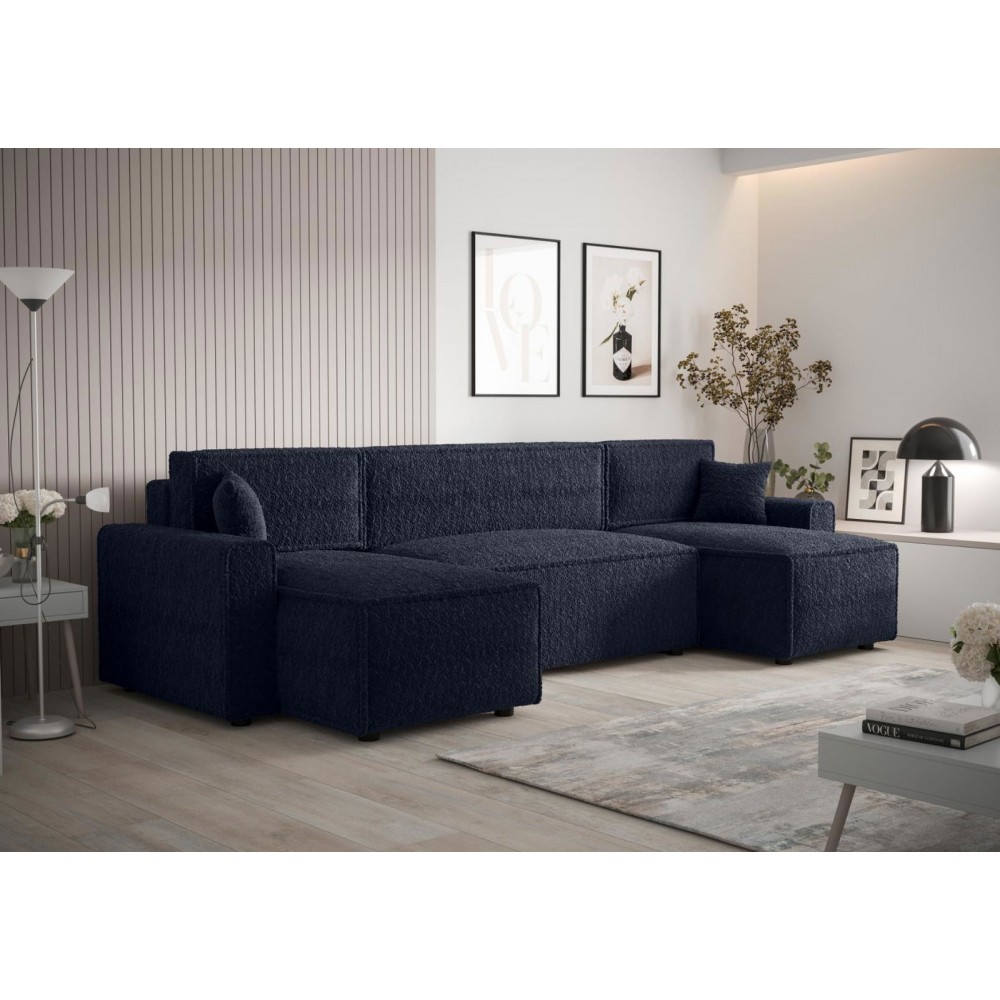 Γωνιακός καναπές Sengo-Navy Mple