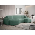 Γωνιακός καναπές Sengo-Prasino