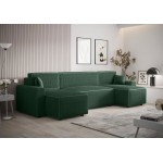 Γωνιακός καναπές Sengo-Prasino Skouro