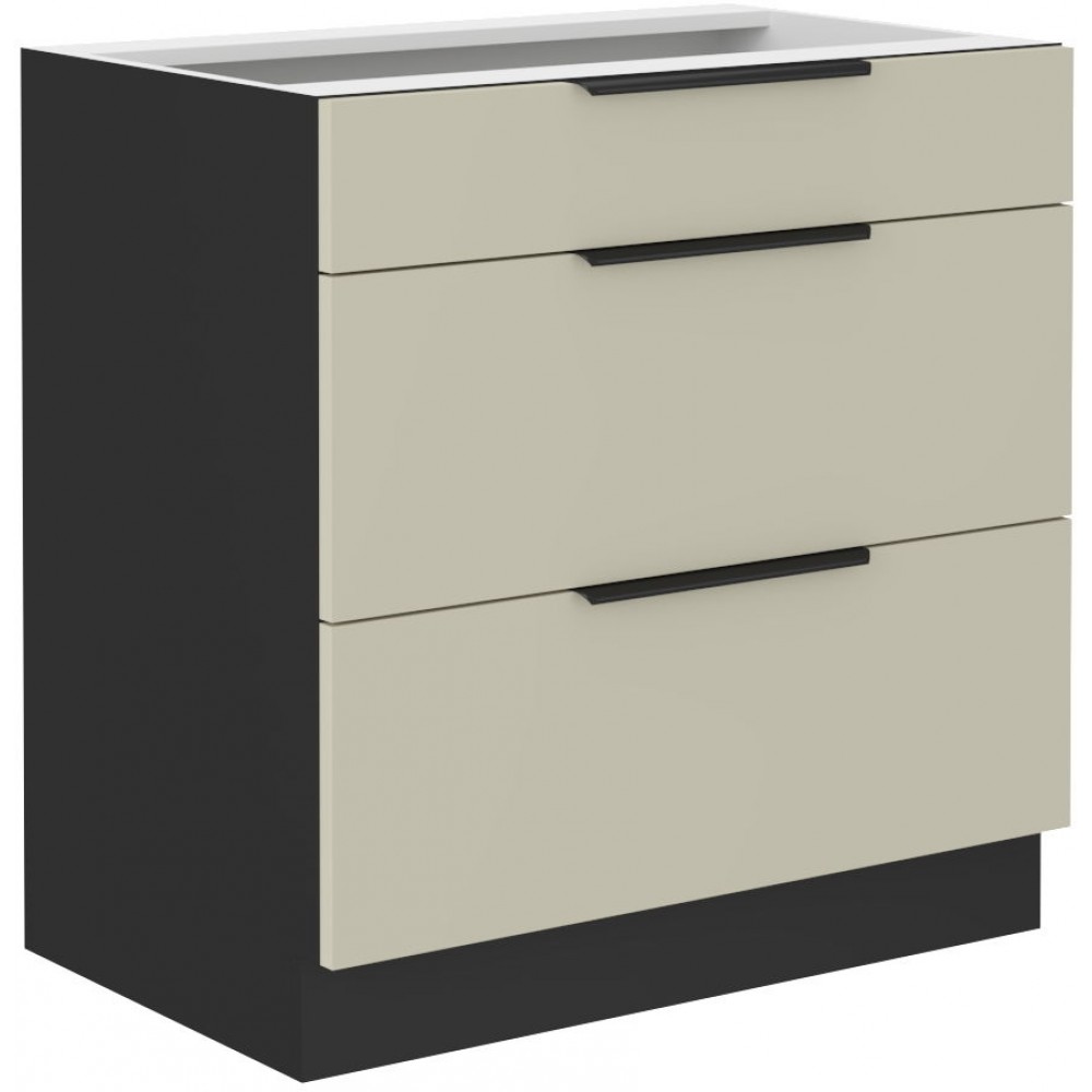 Επιδαπέδιο ντουλάπι Monaco 80 D 3S-Gkrez